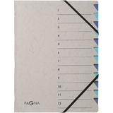 PAGNA ordnungsmappe "Easy Grey", A4, 12 Fcher, grau / blau