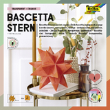 folia Faltbltter Bascetta-Stern, orange-transparent