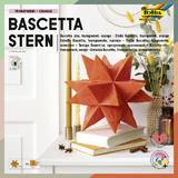 folia Faltbltter Bascetta-Stern, orange-transparent