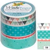 folia deko-klebeband Washi-Tape PASTELL, 4er Set