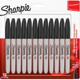 Sharpie permanent-marker FINE, schwarz, 12er Blisterkarte