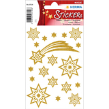 HERMA weihnachts-sticker MAGIC "Sterne & Schweif", glittery