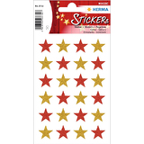 HERMA weihnachts-sticker MAGIC "Sterne", glittery