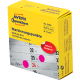 AVERY zweckform Markierungspunkte, 10 mm, magenta, Spender