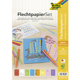 folia Flechtpapier-Set, din A4, 24 Flechtbgen