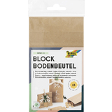 folia Papiertten mit Blockboden, 100 x 55 x 175 mm, natur