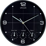 UNiLUX Wanduhr/Quarzuhr "ON TIME", Durchm.: 305 mm, schwarz