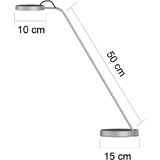 UNiLUX led-tischleuchte EYELIGHT, silber