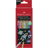 FABER-CASTELL hexagonal-buntstifte metallic, 10er Kartonetui