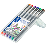 STAEDTLER Pigmentliner, Strichstrke: 0,5 mm, 6er Etui