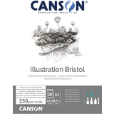 CANSON zeichenkartonblock Illustration Bristol, din A4, wei