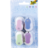 folia mini-motivstanzer Set "Weihnachtsmotive", sortiert