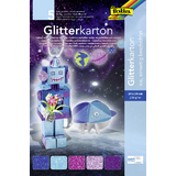 folia glitterkarton "Ice", 240 x 340 mm, 300 g/qm