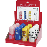 FABER-CASTELL radierer-spitzer-kombi Faces, im Display