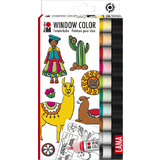 Marabu window Color set "LAMA", 10 x 25 ml