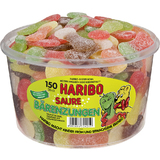 HARIBO fruchtgummi Saure Brenzungen, 150er Runddose