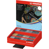 STABILO fasermaler Pen 68 metallic, 60er display - 8 Farben