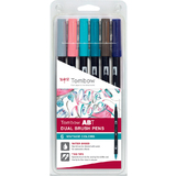 Tombow doppelfasermaler "ABT dual BRUSH PEN",6er set Vintage