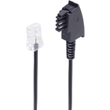 shiverpeaks basic-s Telefonkabel, schwarz, 2,0 m