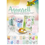 folia motivblock "Aquarell", 240 x 340 mm, 20 Blatt