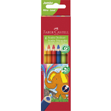 FABER-CASTELL dreikant-buntstifte Jumbo, 6er Etui