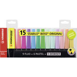 STABILO textmarker BOSS ORIGINAL, 15er Tischset