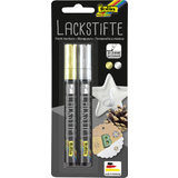 folia Lackmarker, Strichstrke: 2-3 mm, silber & gold