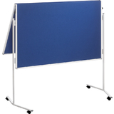 FRANKEN moderationstafel ECO, 2x 750 x 1.200 mm, Filz, blau