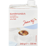 Jeden tag Kondensmilch, teilentrahmt, 4% Fett, 340 g = 316ml