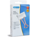 RAPESCO Foldback-Klammer, (B)19 mm, wei / rosgold, 80 Stk.