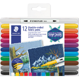 STAEDTLER doppel-fasermaler Textil design Journey, 12er Etui