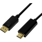 LogiLink displayport 1.2 - hdmi 1.4 Anschlusskabel, 1,0 m