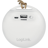 LogiLink bluetooth Lautsprecher V4.2 mit Schlaufe, wei/grau