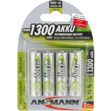 ANSMANN nimh Akku, mignon AA,  4er Blister, 1.300 mAh