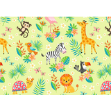 SUSY card Geschenkpapier "Cute animals grn", auf Rolle