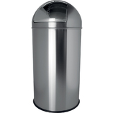 helit edelstahl-abfalleimer "the dome", 30 Liter, silber