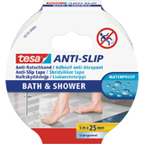 tesa anti-rutschband Bad & Dusche, 25 mm x 5 m, transparent