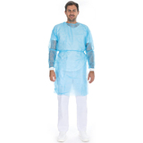 HYGOSTAR pp-kittel fr Besucher/Patienten/Personal, L, blau