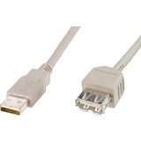 DIGITUS usb 2.0 Verlngerungskabel, beige, 1,8 m