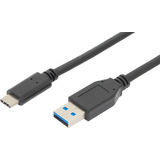 DIGITUS usb 3.1 Anschlusskabel, usb-c - usb-a Stecker, 1,0 m