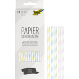 folia papier-trinkhalm "PASTEL STRIPES", Lnge: 200 mm