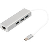 DIGITUS usb 3.0 hub Super Speed, 3-Port + Ethernet