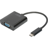 DIGITUS usb 3.1 Grafikadapter, usb-c - VGA, schwarz