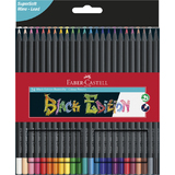 FABER-CASTELL dreikant-buntstifte Black Edition, 24er Etui