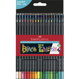 FABER-CASTELL dreikant-buntstifte Black Edition, 36er Etui