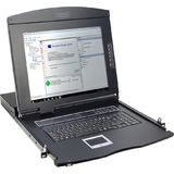 DIGITUS 19" konsole mit kvm Switch, 16 Port, mit TFT Monitor