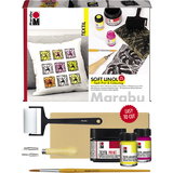 Marabu textil Transfer set "Soft linol Print & Colouring"