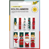 folia holzklammern mit druck "XMas II"