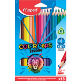 Maped dreikant-buntstift COLOR'PEPS STRONG, 18er Kartonetui