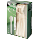 PAPSTAR Papier-Lffel "pure", Lnge: 155 mm, wei, 100er